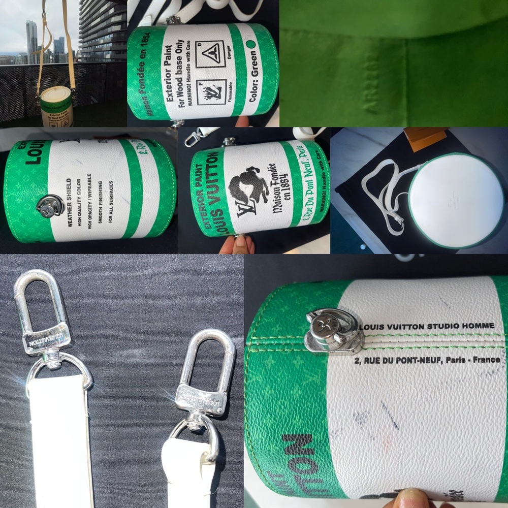 Louis Vuitton monogram paint bag Crossbody
Green and White